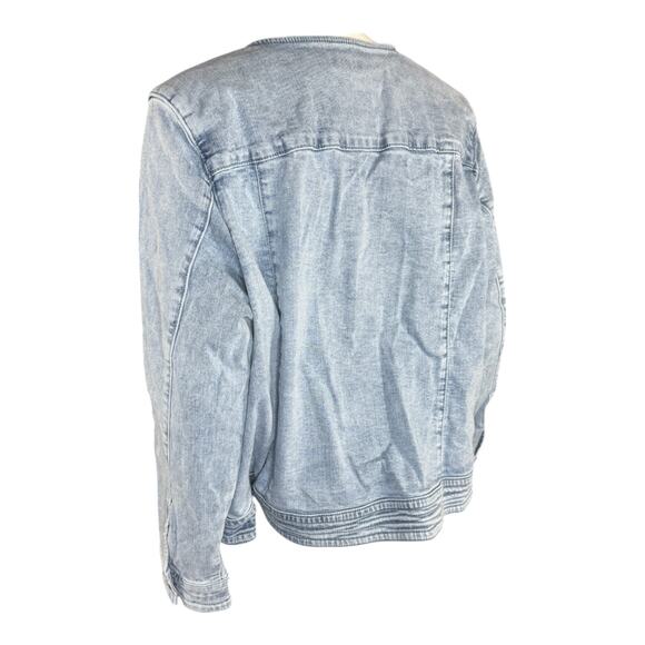 Studio Park X Amy Stran Denim Lady Jacket Light Wash‎ X-Large Fall Button Front - Picture 7 of 14